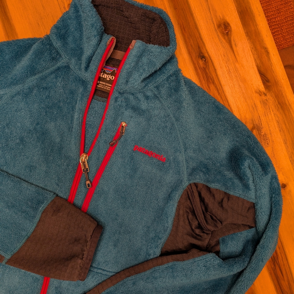 Patagonia R2 Full Zip Blue Fleece Jacket Mens Small